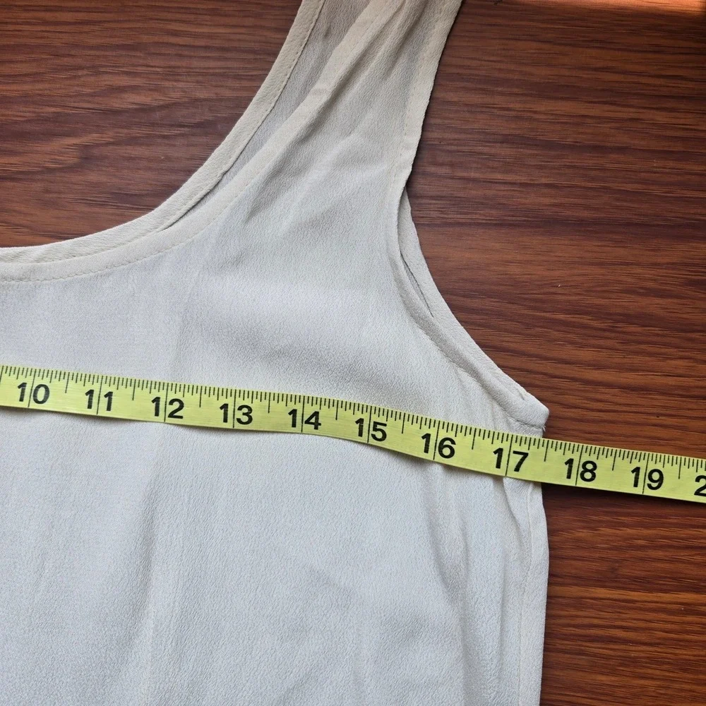 Nataya Medium Ivory Sleeveless Scoop‎ Neck Maxi Slip Dress Cottagecore Boho